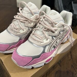 Asics Pink and Cream Sneakers